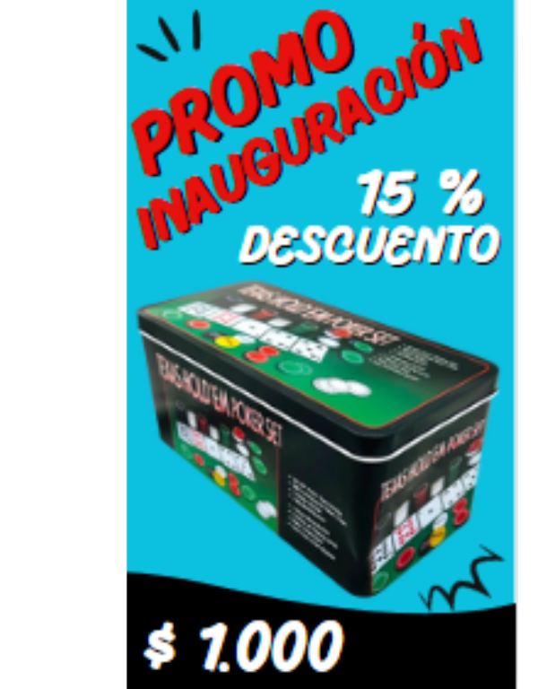 JUEGO DE POKER EN LATA