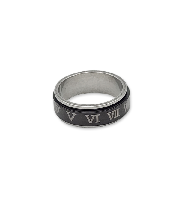 l (16) ANILLO GIRATORIO NUMEROS ROMANOS NEGRO