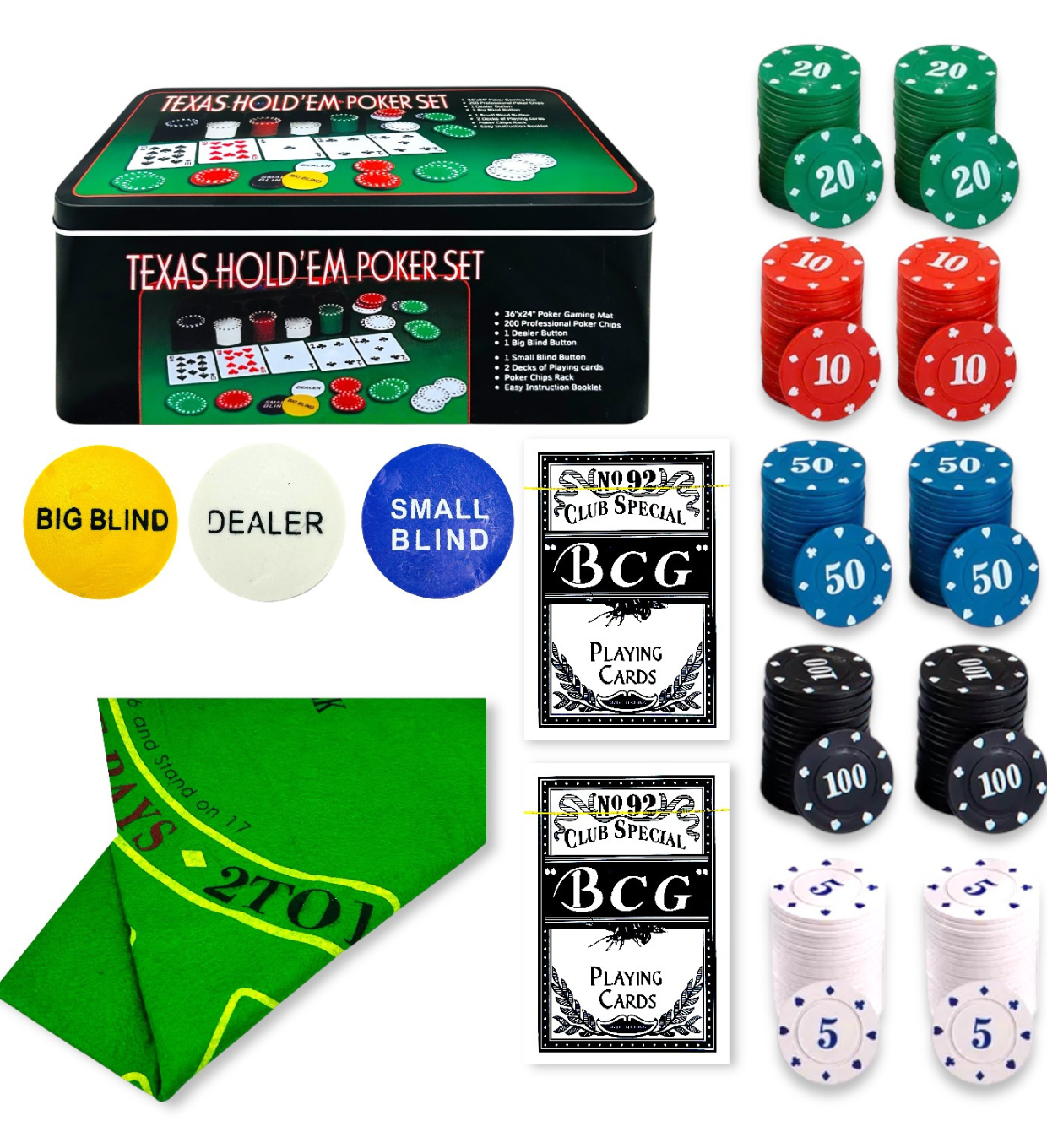 Juego de Poker en lata