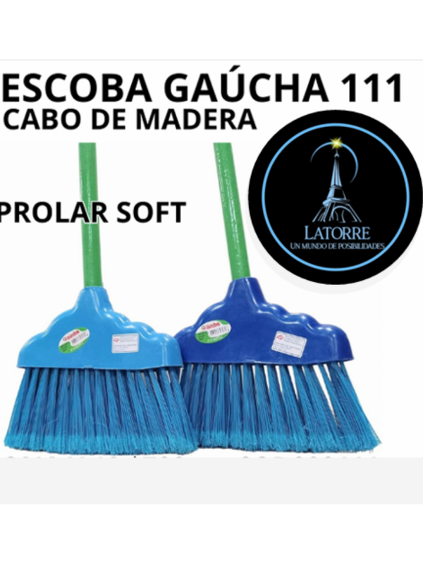 ESCOBA GAUCHA CABO DE MADERA