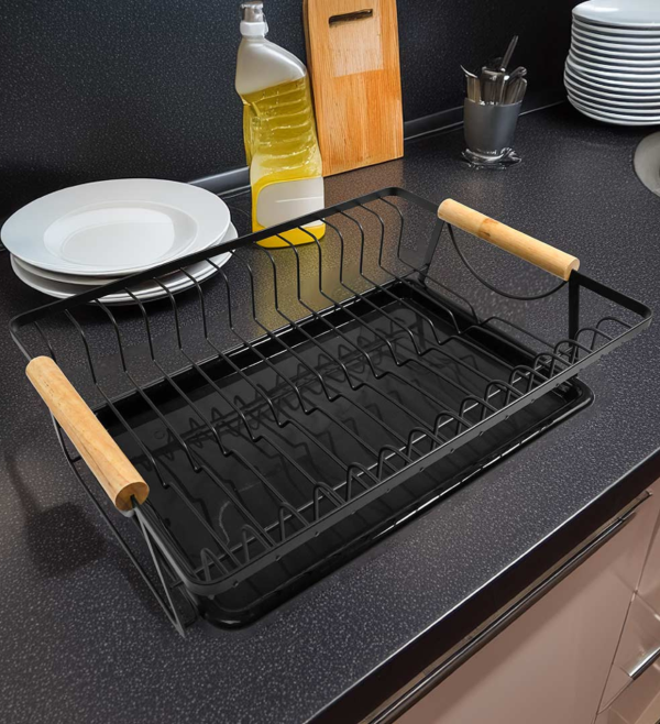 ESCURRIDOR METALICO NEGRO 40X30X10CM