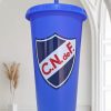 Vaso Plástico Duro Con Tapa Y Sorbito Diseño de Nacional