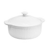 BOWL DE CERAMICA BLANCO 18CM CON TAPA