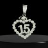 DIJE 15 CORAZON DE ACERO