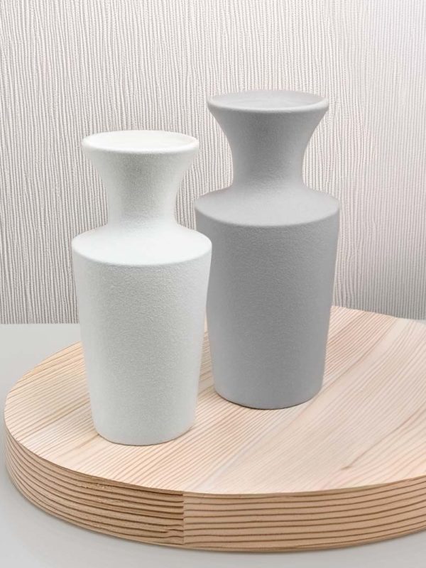 FLORERO CERAMICA GRIS ALTO 23CM FLORERO CERAMICA GRIS ALTO 23CM