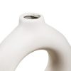 FLORERO CIRCULAR DECO 18CM COLOR BLANCO