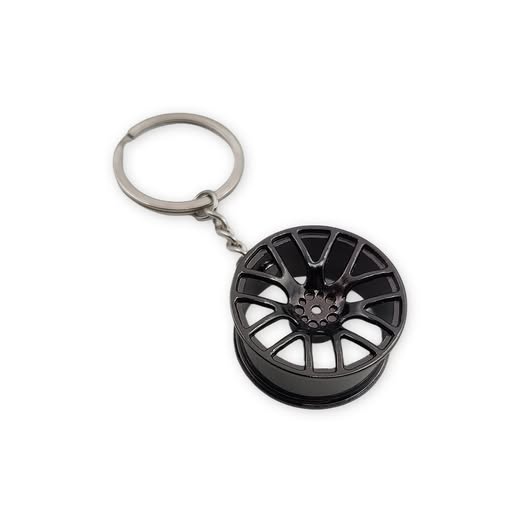 LLAVERO RUEDA DE AUTO LLAVERO LLANTA DE AUTO NEGRO