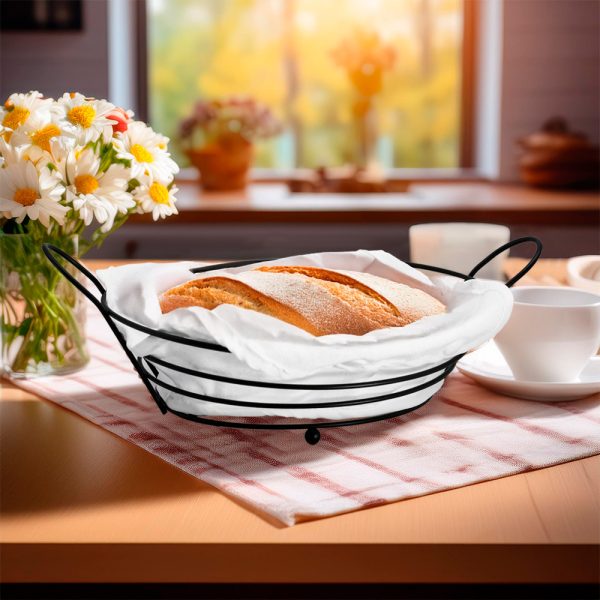 PANERA REDONDA 25CM X7CM METALICA