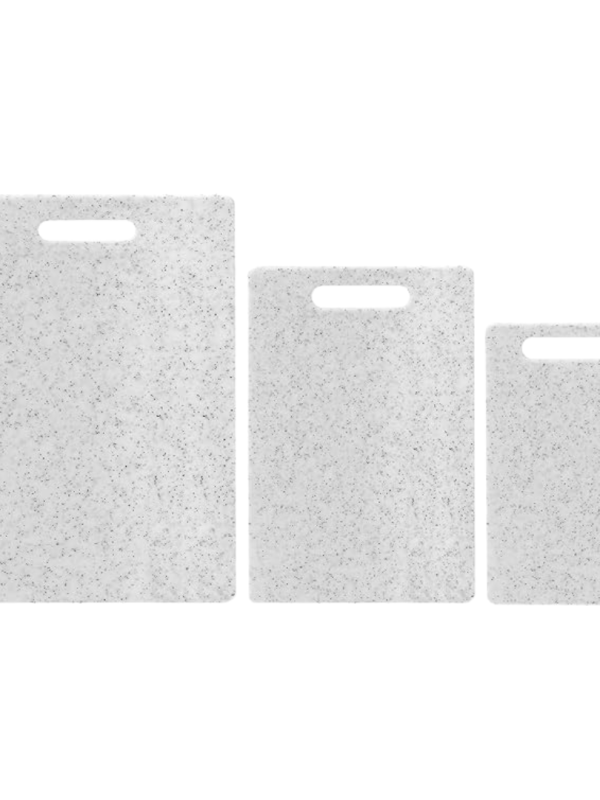 Set x3 Tabla De Cocina Efecto Granito Blanco Set de 3 Tablas De Cocina Efecto Granito Blanco