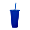Vaso Plástico Duro Con Tapa Y Sorbito