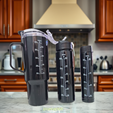 cocina botella negra SET DE 3 BOTELLAS